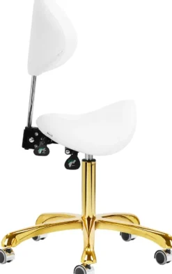 Gabbiano Cosmetic Stool Giovanni White Gold