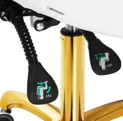 Gabbiano Cosmetic Stool Giovanni White Gold