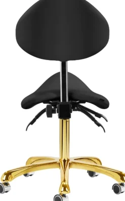 Gabbiano Cosmetic Stool Giovanni Black Gold