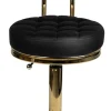 Gabbiano Cosmetic Stool Gold Black