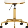 Gabbiano Cosmetic Stool White Gold
