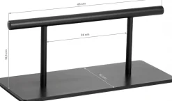 Gabbiano Footrest Black Straight