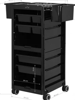 Gabbiano Hairdresser Helper Black 68B