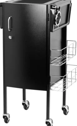 Gabbiano Hairdresser Trolley Deluxe 500 Black