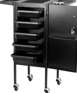 Gabbiano Hairdresser Trolley Deluxe 500 Black