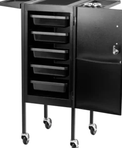 Gabbiano Hairdresser Trolley Deluxe 500 Black
