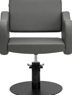 Gabbiano Hairdressing Chair Sewilla Gray Black Base