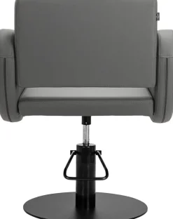 Gabbiano Hairdressing Chair Sewilla Gray Black Base