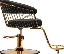 Gabbiano Hairdressing Chair Lile Gold Black