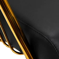 Gabbiano Hairdressing Chair Lile Gold Black