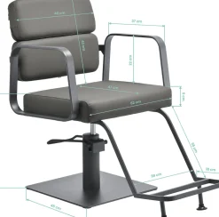 Gabbiano Hairdressing Chair Porto Grey