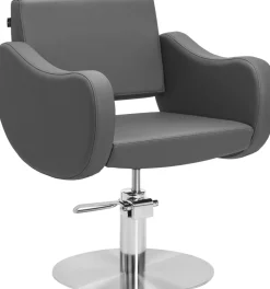 Gabbiano Hairdressing Chair Sewilla Gray Inox Base