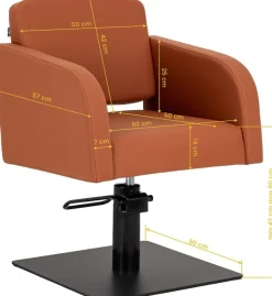 Gabbiano Hairdressing Chair Elda Brown