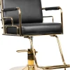 Gabbiano Hairdressing Chair Prato Gold Black