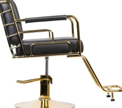 Gabbiano Hairdressing Chair Prato Gold Black