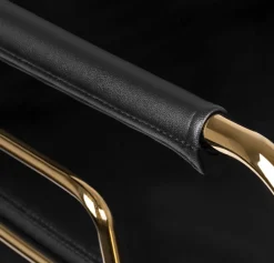 Gabbiano Hairdressing Chair Prato Gold Black