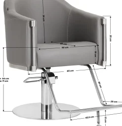 Gabbiano Hairdressing Chair Burgos Grey