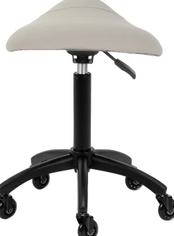 Gabbiano Hairdressing Stool D032 Grey Beige