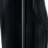 Gabbiano Hairdressing Training Head Synthetic Black Length 55 cm