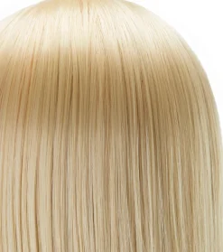 Gabbiano Hairdressing Training Head Synthetic Blond Length 55 cm