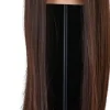 Gabbiano Hairdressing Training Head Synthetic Brown Length 55 cm