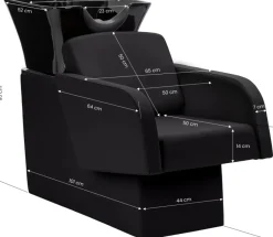 Gabbiano Hairdressing Wash Unit Elda - Black