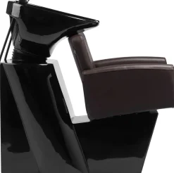 Gabbiano Hairdressing Wash Unit Mataro - Brown