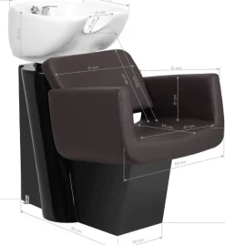 Gabbiano Helsinki Wash Unit Brown