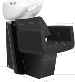 Gabbiano Helsinki Wash Unit - Black