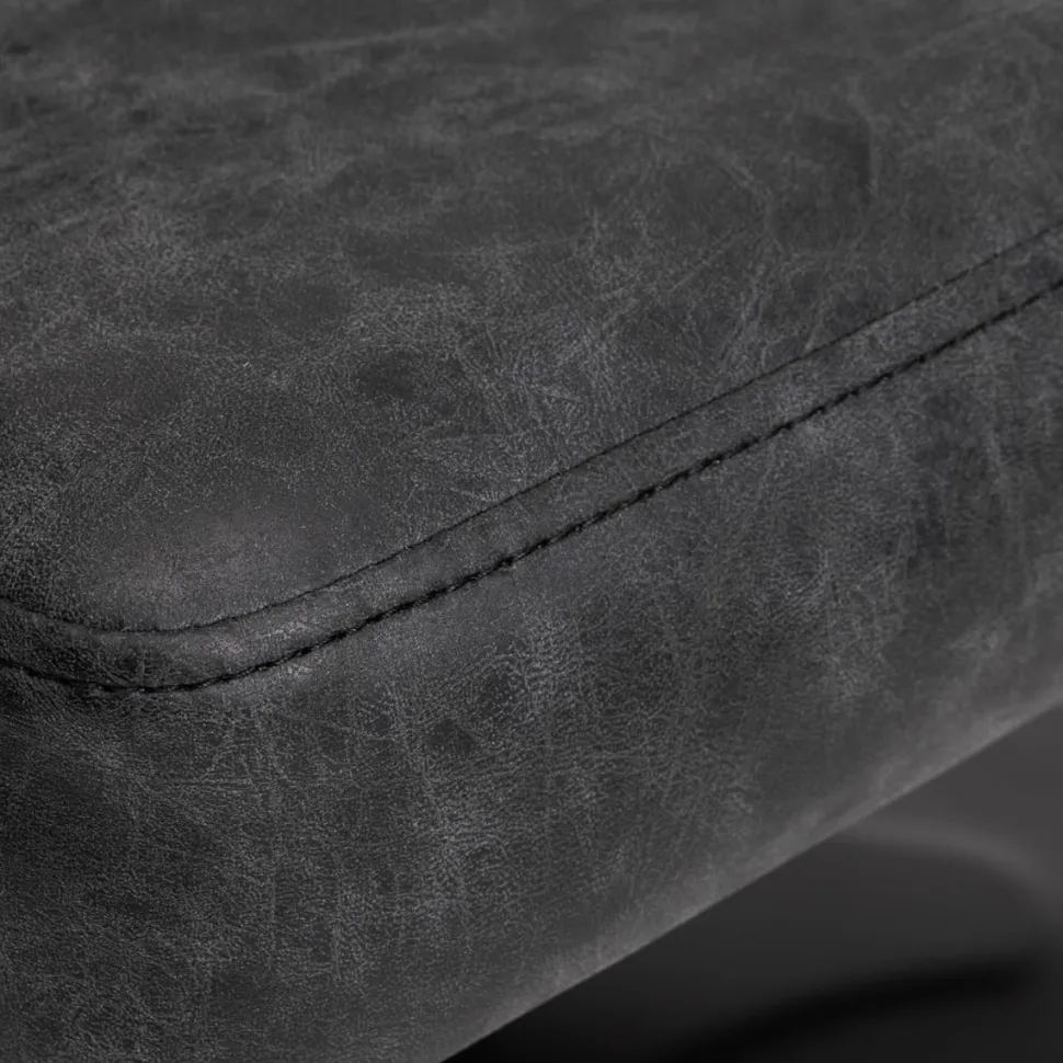 Gabbiano Katania Loft Old Leather Chair Black