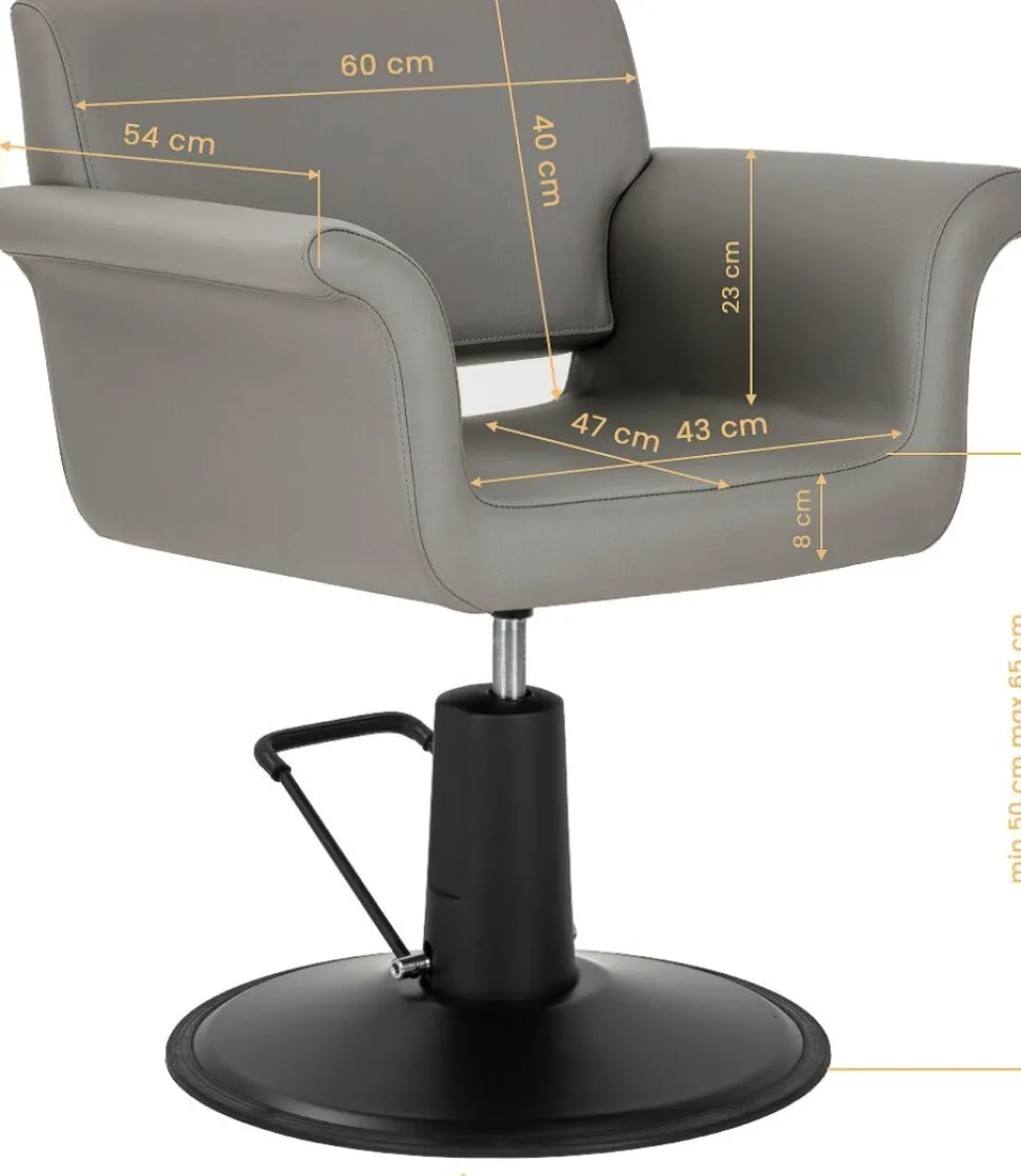 Gabbiano Lucca Hairdressing Chair Grey