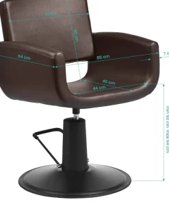 Gabbiano Mataro Hairdressing Chair - Brown