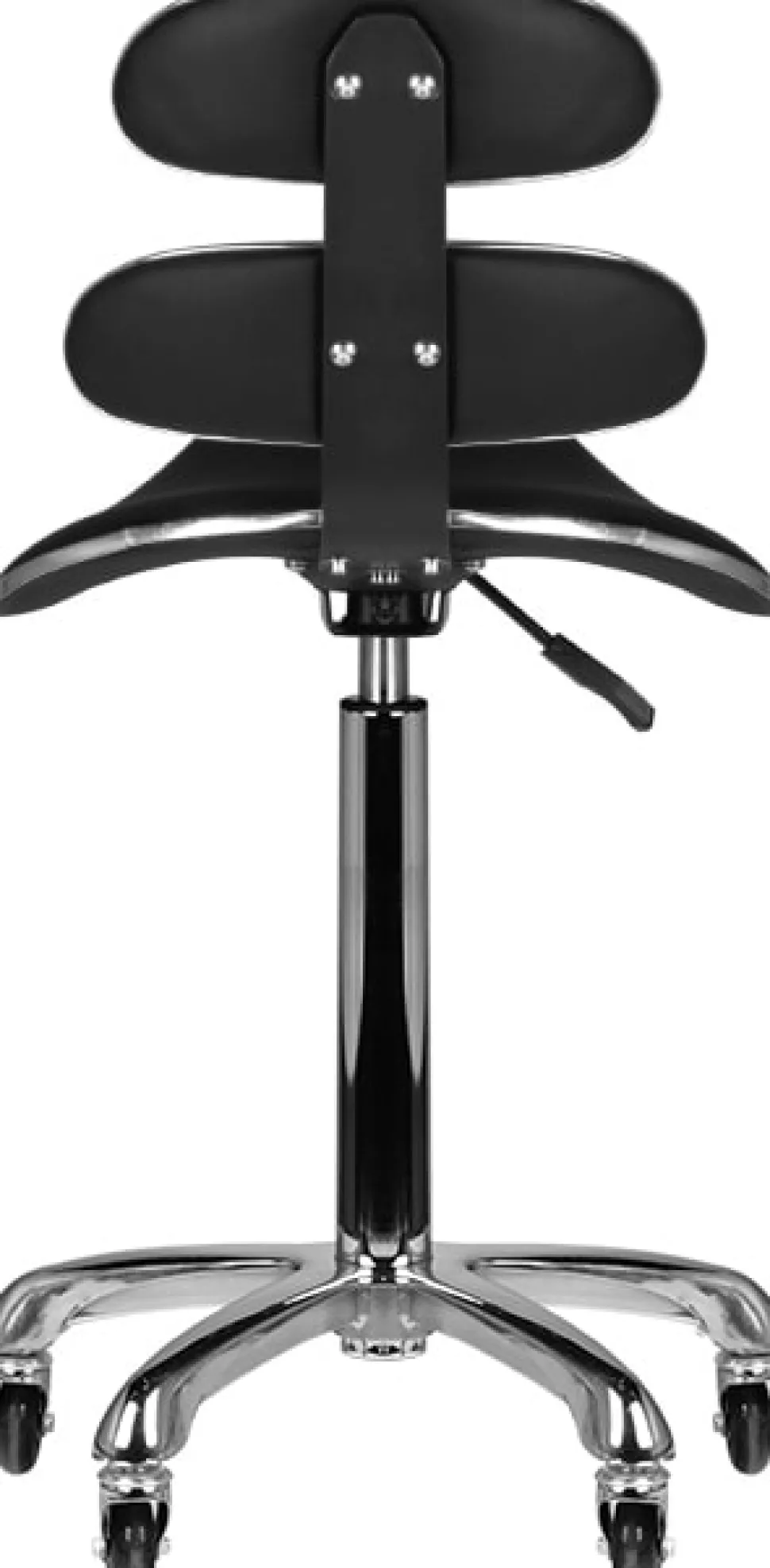 Gabbiano Roll Speed Black High Cosmetic Stool