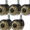Gabbiano Roll Speed Duo press-on Stool Wheel set of 5 Pcs
