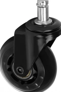 Gabbiano Roll Speed Stool Wheel black Press-On Set Of 5 Pcs Black