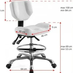 Gabbiano Stool a-4299 White