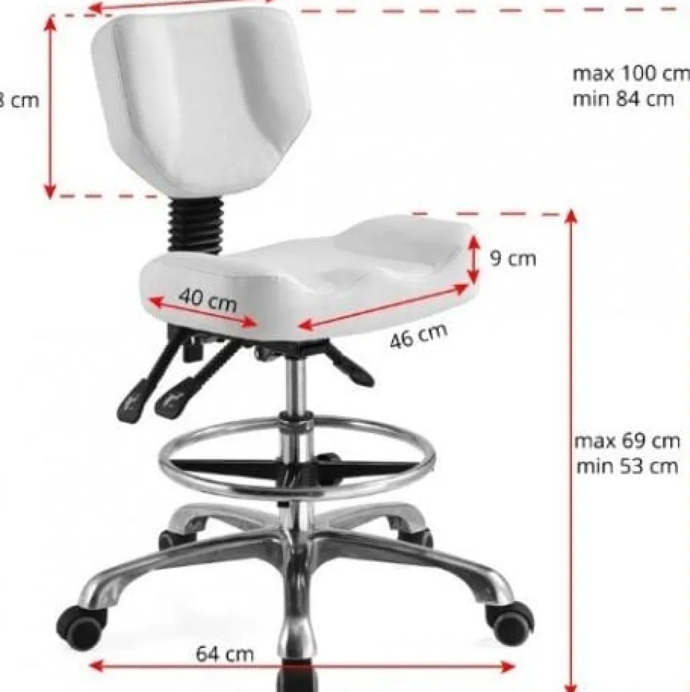 Gabbiano Stool a-4299 White