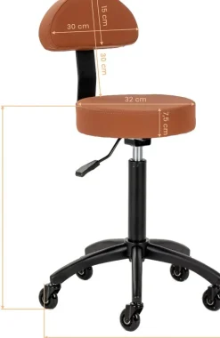 Gabbiano Stool Brown D026