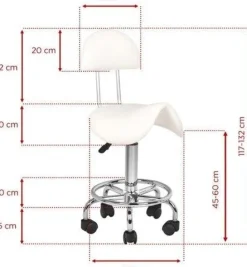 Gabbiano Stool White 6001