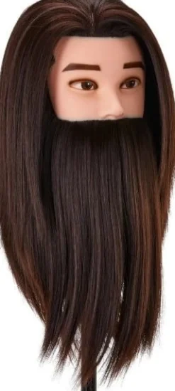 Gabbiano WZ4 Training Head With Beard Synthetic hair - 27 cm