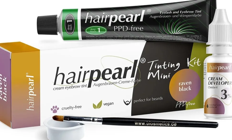 Hairpearl Tinting Kit Mini PPD-free - No 1 Raven Black