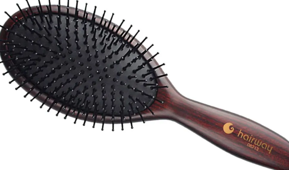 Hairway - Soft Rubber Oval Cushion Brush - 13 Rows