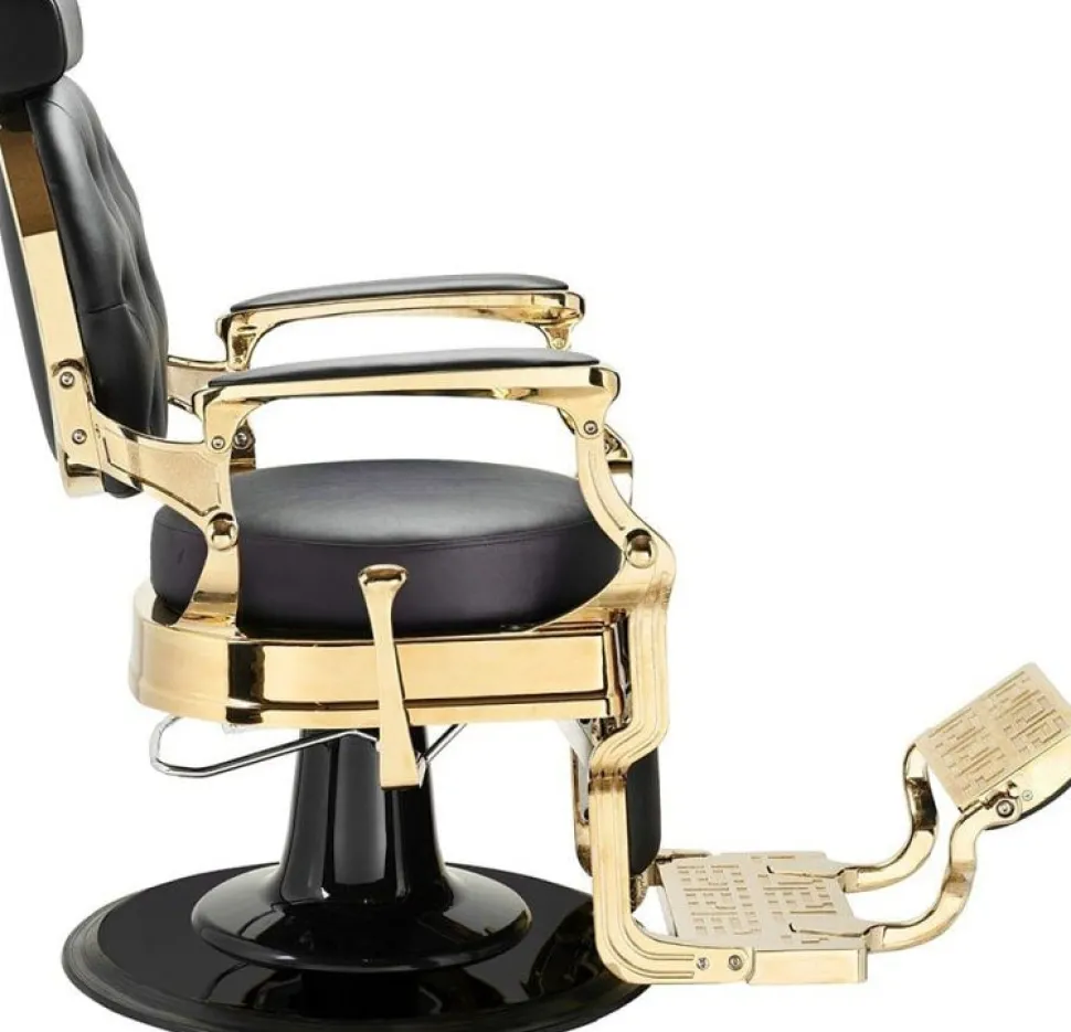 Hairway Barber Chair "Romeo" Gold Black