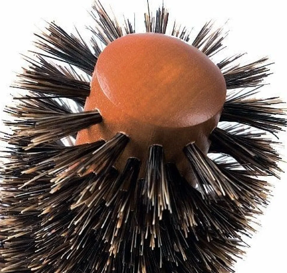 Hairway Round Brush Gold Wood Ø 38/68 mm