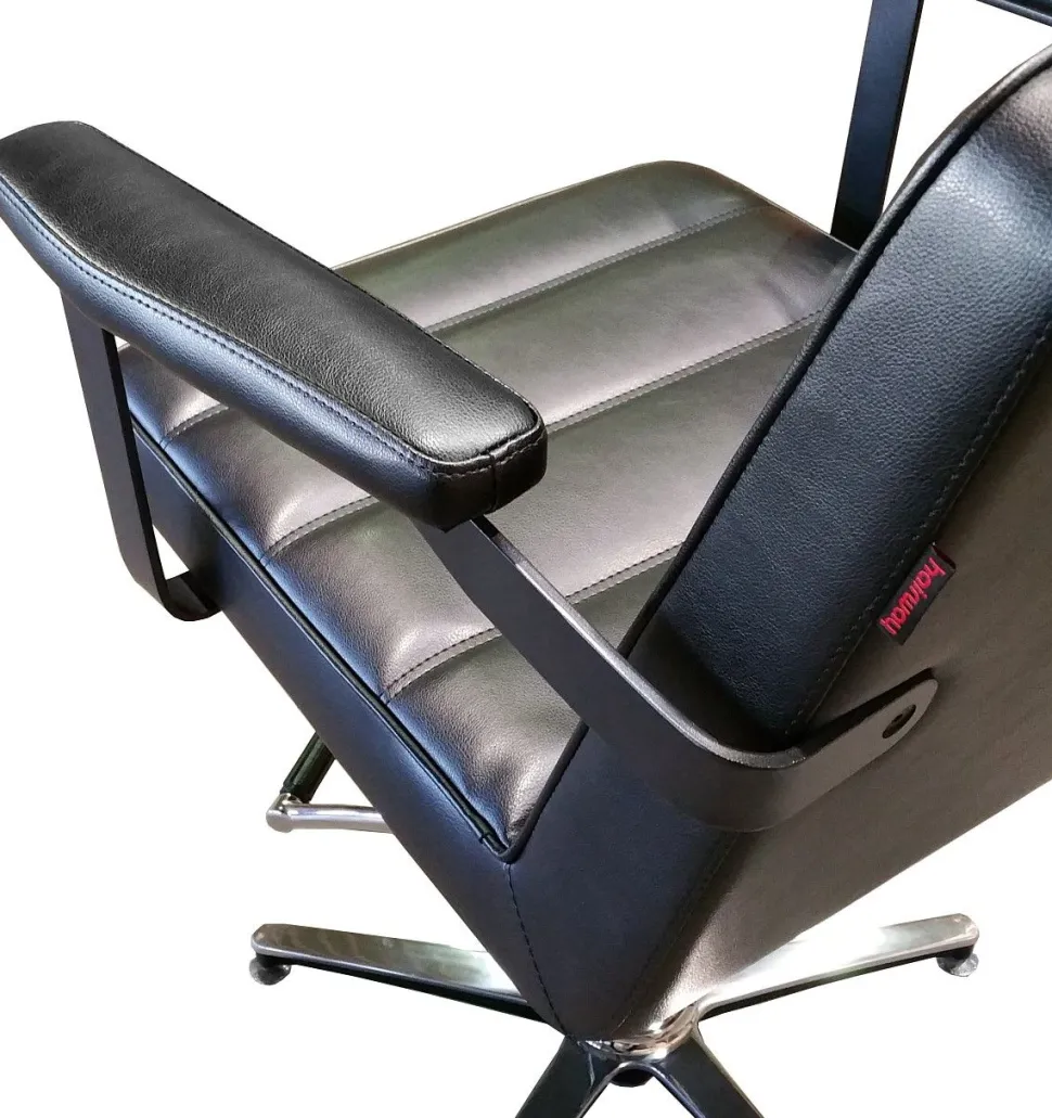 Hairway Styling Chair "IRON" Black