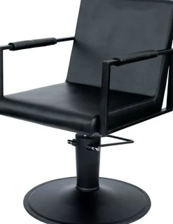 Hairway Styling Chair John Black Round Base
