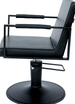 Hairway Styling Chair John Black Round Base