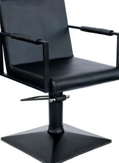 Hairway Styling Chair John Black Square Base
