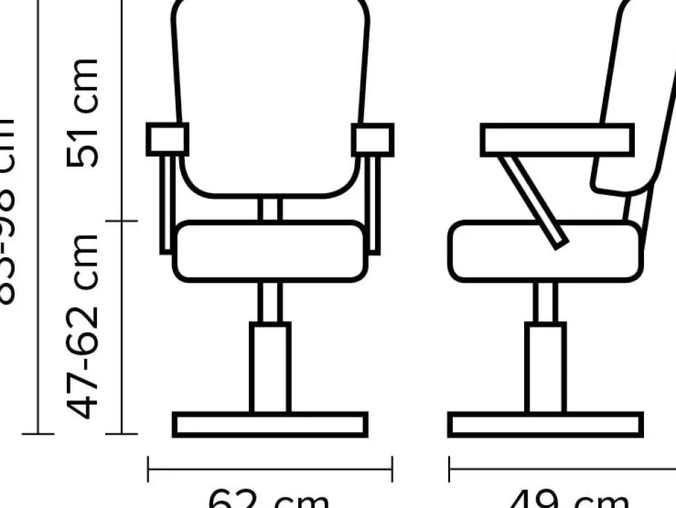 Hairway Styling Chair Neo Black