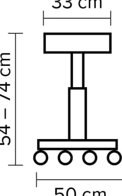 Hairway Stylists Stool Comfort Black